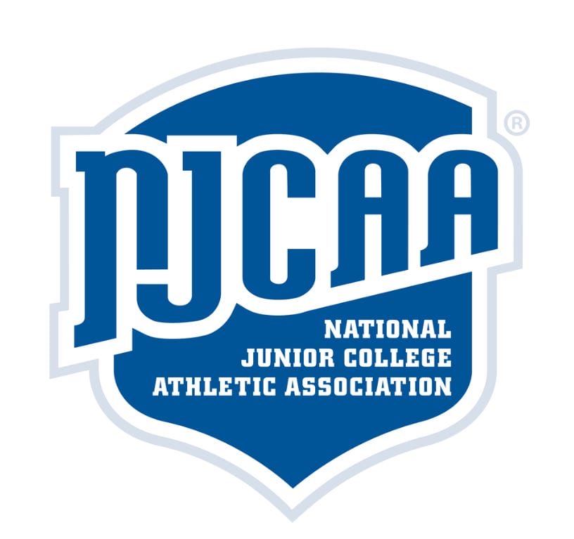 Logo of National Junior College Athletic Association (NJCAA).